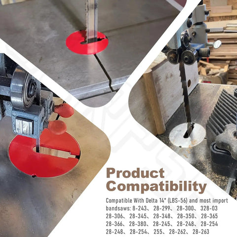 Two Pack Heavy Duty Bandsaw Table Inserts Measuring Two Point Five Inches By.100 Thick Built Tough to Fit on Delta Bandsaw.