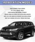 Windshield Washer Reservoir Cap Replacement For Toyota RAV4 Venza Highlander And Lexus displayed with compatible models.