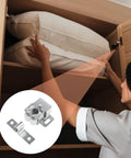 4 Pack Double Roller Cabinet Door Latch Set With Screws And Hardware For Closet Cabinets Kitchen RV Drawers Catches