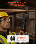 Worker using Compact Series Press Actuator for ProPress Copper Piping Tools Fits Half Inch Three Quarters Inch One Inch