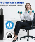 Office Chair Gas Cylinder Replacement Kit With 5.5 Inch Stroke Pro-Grade Gas Springs and Warranty Display