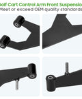 Delta A Plate Front Suspension A Arm Kit For Club Car DS 1993 Up Gas And Electric, heavy-duty steel, mounting hardware included.