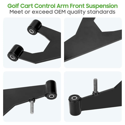Delta A Plate Front Suspension A Arm Kit For Club Car DS 1993 Up Gas And Electric, heavy-duty steel, mounting hardware included.