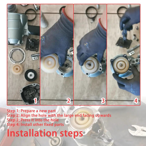 Installation steps for 5 Pack Piston Bumper Replacement Set 878303 883511 Drop In Ready Fits NR83A NR83A2 NV65AA NV75A NV83A NR83A3S