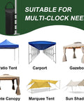 Beefed Up Canopy Sand Bags 112 Lbs 4 Pack Empty Weight Bags For Outdoor Tents Windproof Sunshade Stabilizers shown with various tent types
