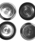Hole Size Two And A Half Inch Flush Mount Hole Plug In Black Plastic Body For Sheet Metal With A Three Inch Head Diameter Pack