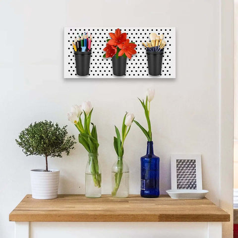 Six Pack Pegboard Cups With Loops For Pegboard Organization Cup Holders Black Durable Plastic For Garage Workshop