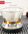 Tornado Duo Pour Over Coffee Dripper Barista Grade With Double Wall Glass Insulated Body Easy To Clean Dripper For Home Or Office