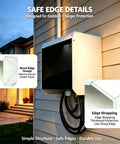 Built Different Outdoor EV Charger Enclosure showing safe edge details, bevel edge, and edge wrapping for protection.