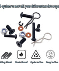 Assorted screws, nuts, and clips from 1000 Piece RC Screw Kit With 1000pcs Screws Assortment For Traxxas Axial Redcat HSP SCX10