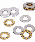 8x16x5mm Thrust Ball Bearing Set For Tiny Gizmos And Micro Machines Flat 3 Part High Axial Load Chrome Steel Thrust Bearings