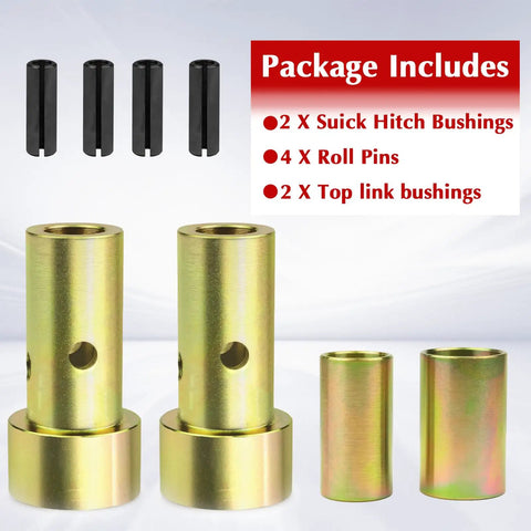 Category 1 Quick Hitch Adapter Kit Beefy With 3 Point Tractor Bushings Easy Mount Conversion For Attachments Kit Components