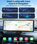 11.5 Inch Wireless Apple CarPlay Screen For Cars With Android Auto Touch Screen Car Stereo on dashboard showing navigation.