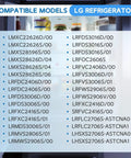 Compatible LG refrigerator models list for Drop-In Replacement Condenser Fan Motor Assembly For Refrigerators, 12V DC