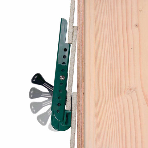 Gecko Gauge Siding Tool With Pro Grip Clamp For One Man Install, Fast Accurate Siding Layout And Next Course Support For Nailing, Green 2 Pack For LP Wood Siding Projects on LP siding board