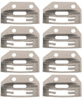 Eight Piece Short Feed Dog Teeth Sewing Machine Parts Alloy Replacement Plate With No Fuss Optimized Feed Mechanism And Quiet Operation For Garment Factory Universal Spare Parts, 8-piece alloy feed plates