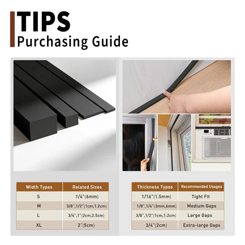 Pro Grade Closed Cell Foam Tape Strips 1 4 By 1 4 Inch Full 30 Foot Spread Weather Resistant Neoprene Gasket purchasing guide image.