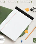 12 Pack Legal Pads 8.5 By 11.75 College Ruled Notepads White Paper Perforated Writing Pads With 30 Sheets Narrow Ruled