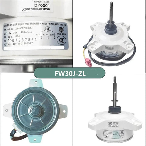 Variable Frequency DC Brushless External Air Conditioner Fan Motor with Smart Speed Control model FW30J-ZL.