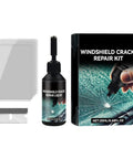 Windshield Crack Repair Kit Quick Fix For Chips And Cracks In Minutes With Invisible Finish Three Step Application set