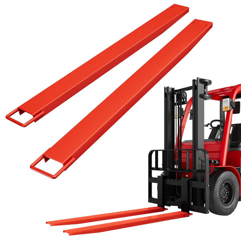 Heavy Duty Steel Forklift Extensions 94 Inches Long Top Shelf Pallet Fork Attachment Built Tough For Warehouses Fits Standard 4-5 Inch Forks With A Legit 4600 Lbs Capacity Rock Solid Set Of Two