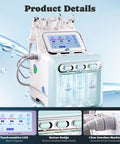 7 In 1 Facial Care Machine With Mask Oxygen Hydrogen Spa Tool Multifunctional Skin Care Device showing touch screen and tools