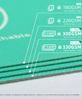 Close-up of 3 and 4 layer green Pro Grade Heavy Duty Temporary Floor Protection Film For Construction And Renovation details