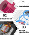 Grain Auger Portable Electric Screw Conveyor details: thick tendon tube, steel helix, copper wire motor for granular materials.