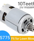 Beefy 21V DC Motor With 19500 RPM And 10T Helical Gear High Torque Replacement For Lawn Mowers, Drills, And Industrial Tools