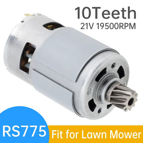 Beefy 21V DC Motor With 19500 RPM And 10T Helical Gear High Torque Replacement For Lawn Mowers, Drills, And Industrial Tools