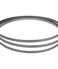 Front view of DEWALT portable band saw blades, 44-7/8 in long, .020 in thick, 18 TPI, 3-pack
