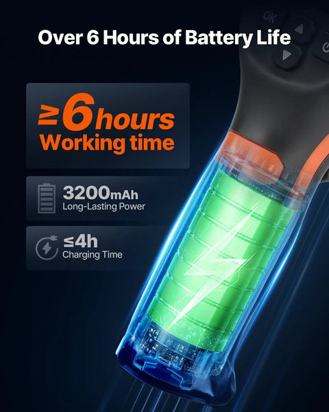 Beast Mode Thermal Imaging Camera With 320x240 TISR Super Resolution And 2MP Visual Camera, battery details shown