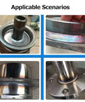 Heavy Duty 10Kg Welding Positioner Turntable With 65mm Chuck Rotating 0 To 90 Degree Table for welding pipe caps and flange rings.