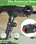 Universal 12 Volt Golf Cart Horn Kit with hand steering mount button and wiring harness for Yamaha Club Car EZGO ATVs UTVs