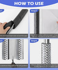 How to use guide for Six Pack Pipe Insulation Foam Tubes With Self Adhesive Aluminum Foil Roll 15.7 Inch Black Pipe Wrap