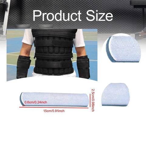 Gym Grade Heavy Duty Metal Plate 5.9x0.98 Inch Round Head for Strength and Speed Training, product dimensions shown