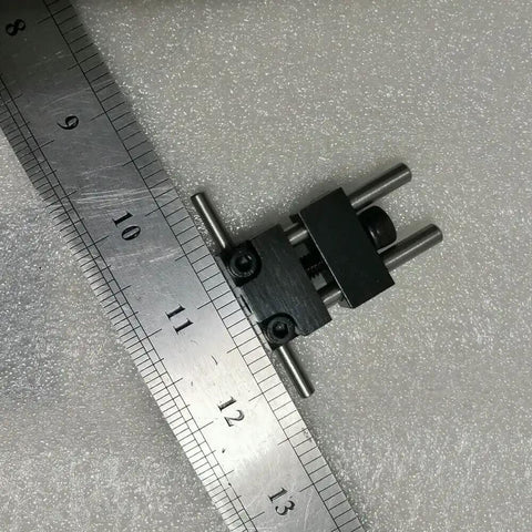 Durable Steel Milling Vise Stop Kit for CNC Mills Quick Clamp Work Stop and Clamping Jaw Set with ruler measurement