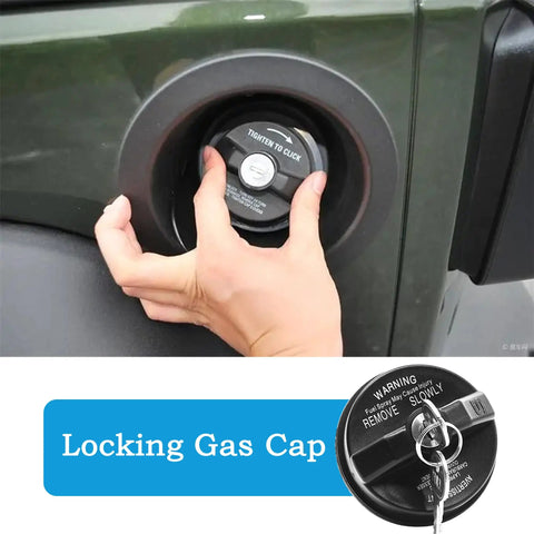 Locking Gas Cap For Dodge Ram 1500 2500 3500 And More Heavy Duty Locking Fuel Cap installed on vehicle