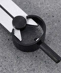 Big Horn 8-inch spring caliper divider set, black metal with knurled handle