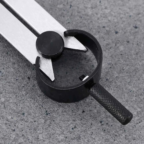Big Horn 8-inch spring caliper divider set, black metal with knurled handle