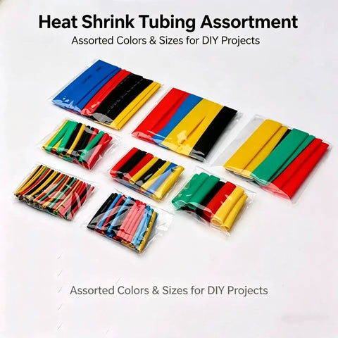 164Pcs Multicolor Heat Shrink Tubing Kit For Electronics DIY Insulation Wire Wrap 8 Sizes Eco Friendly Polyolefin Tubing Set