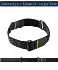 Elastic Cinch Straps With Anti Slip Strips 12 Inch Long 2 Inch Wide Eight Pack Workhorse multipurpose strap connected in loop