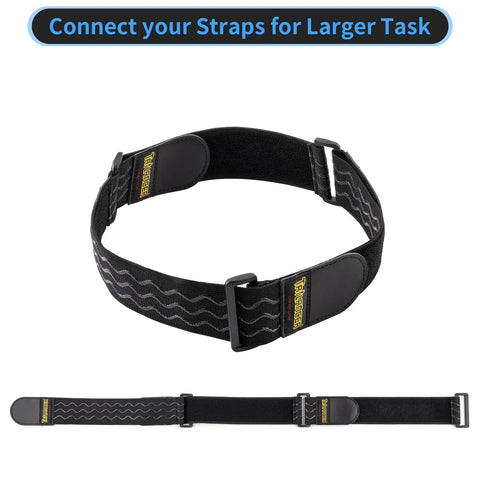 Elastic Cinch Straps With Anti Slip Strips 12 Inch Long 2 Inch Wide Eight Pack Workhorse multipurpose strap connected in loop