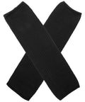 High Density Cut Resistant Arm Sleeves Two Pack Legit Tough As Nails Forearm Guards displayed in a crossed position, black knit material.