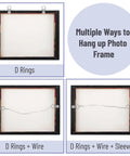 Picture Hanging Kit With 100 Feet Stainless Steel Braided Wire 20 D Ring Hangers 20 Screws And Aluminum Sleeves for photo frame