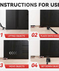 Heavy Duty Industrial Furniture Movers With Wheels And Dolly Lifter Sliders Five Casters Cart Instructions for use