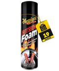 Hot Shine Tire Foam High Gloss Tire Shine That Cleans Shines And Protects In One Easy Spray Step For Deep Black Tire Finish With Conditioning Oils And UV Protection Stays Put Then Dissolves Clear Aerosol 19 Oz can