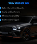 Black luxury SUV showcasing benefits of Timing Chain Kit With M295 Oil Pump And Gasket For G8 H2 CTS Escalade ESV and more.