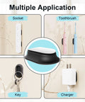 Magnetic Remote Control Holder With Self Adhesive Wall Mount 6 Pack Upgraded Silicone Organizer showing multiple uses.