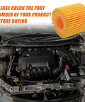 Engine compartment with Oil Filter Kit Replacement For Toyota Prius 2010-2020, Corolla 2009-2018, Matrix 2009-2014, 4 Pack 04152-YZZA6